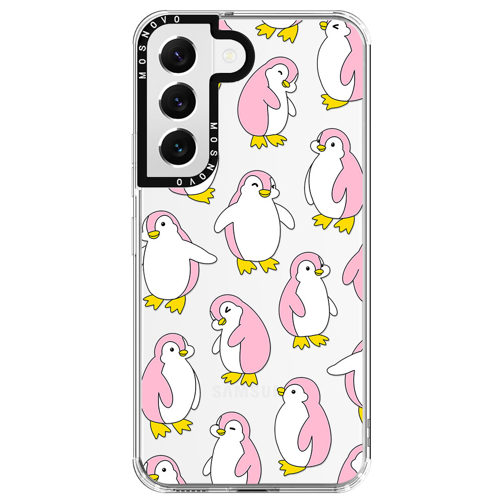 Pink Penguins Phone Case - Samsung Galaxy S22 Plus Case