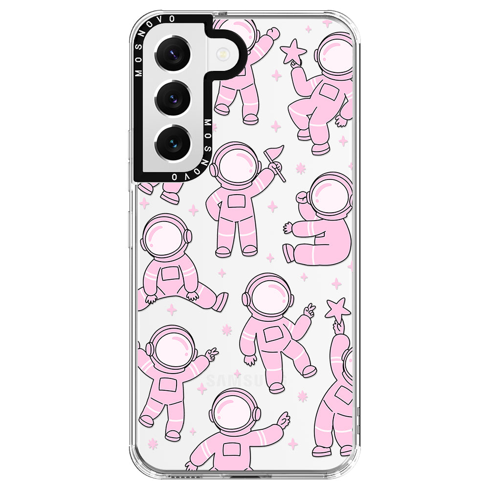 Pink Astronaut Phone Case - Samsung Galaxy S22 Case