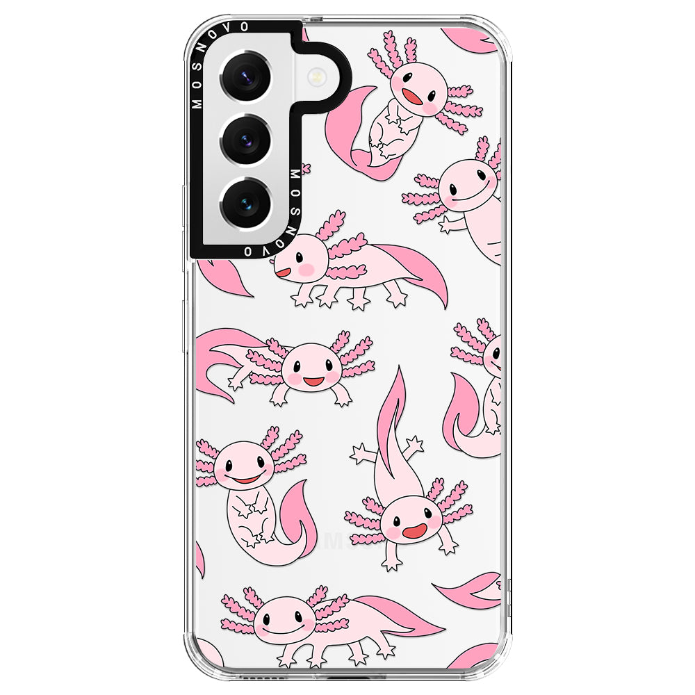 Pink Axolotl Phone Case - Samsung Galaxy S22 Case