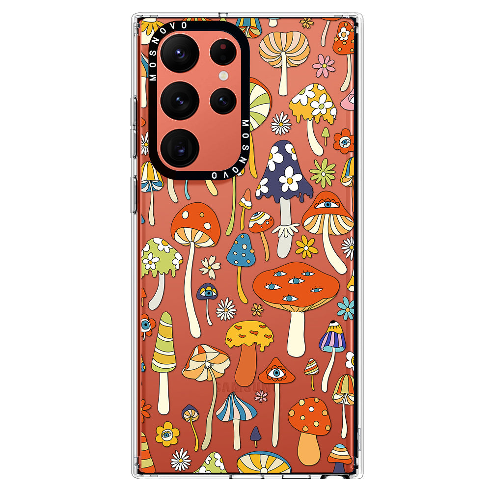 Mushroom Art Phone Case - Samsung Galaxy S22 Ultra Case