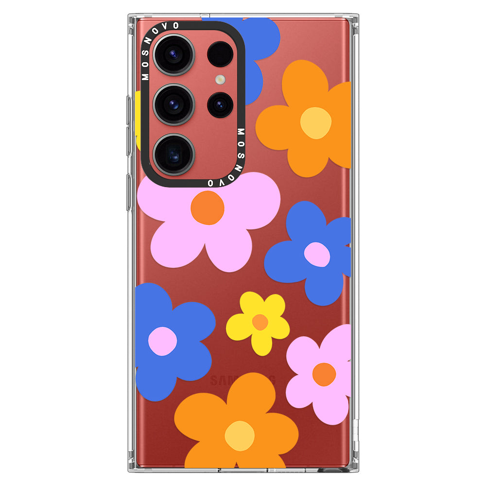 60's Groovy Flower Phone Case - Samsung Galaxy S23 Ultra Case