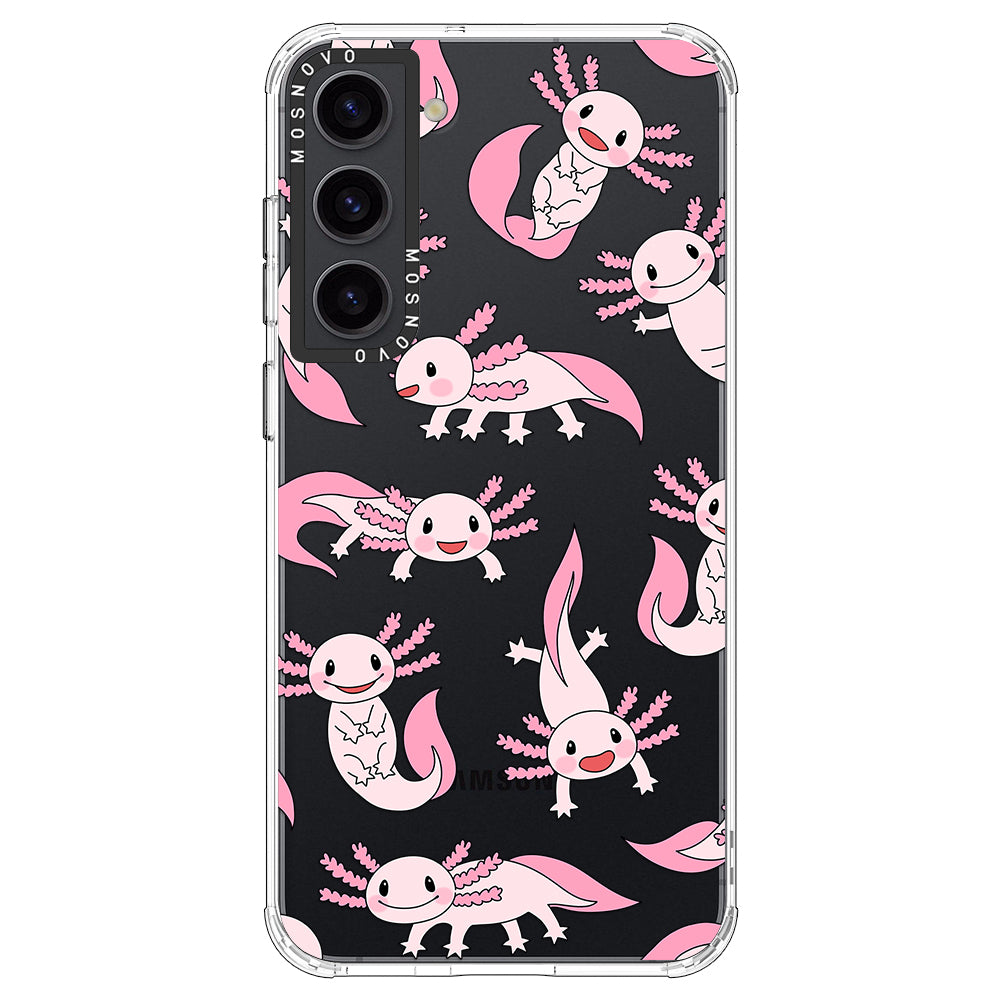 Pink Axolotl Phone Case - Samsung Galaxy S23 Plus Case
