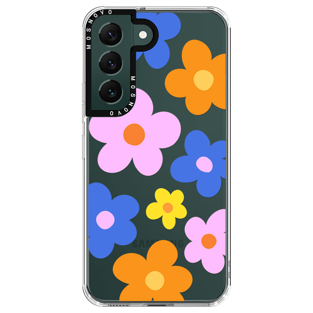 60's Groovy Flower Phone Case - Samsung Galaxy S22 Plus Case