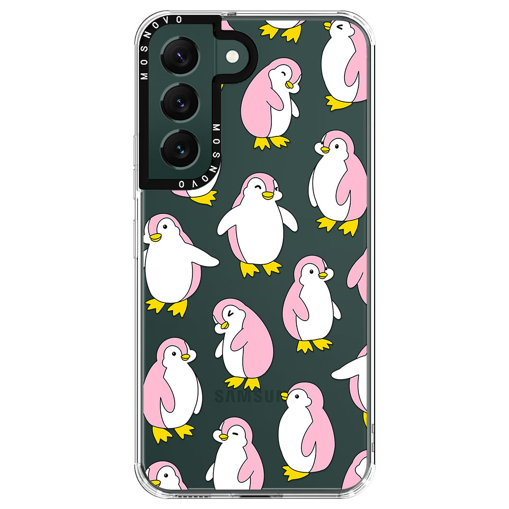 Pink Penguins Phone Case - Samsung Galaxy S22 Case