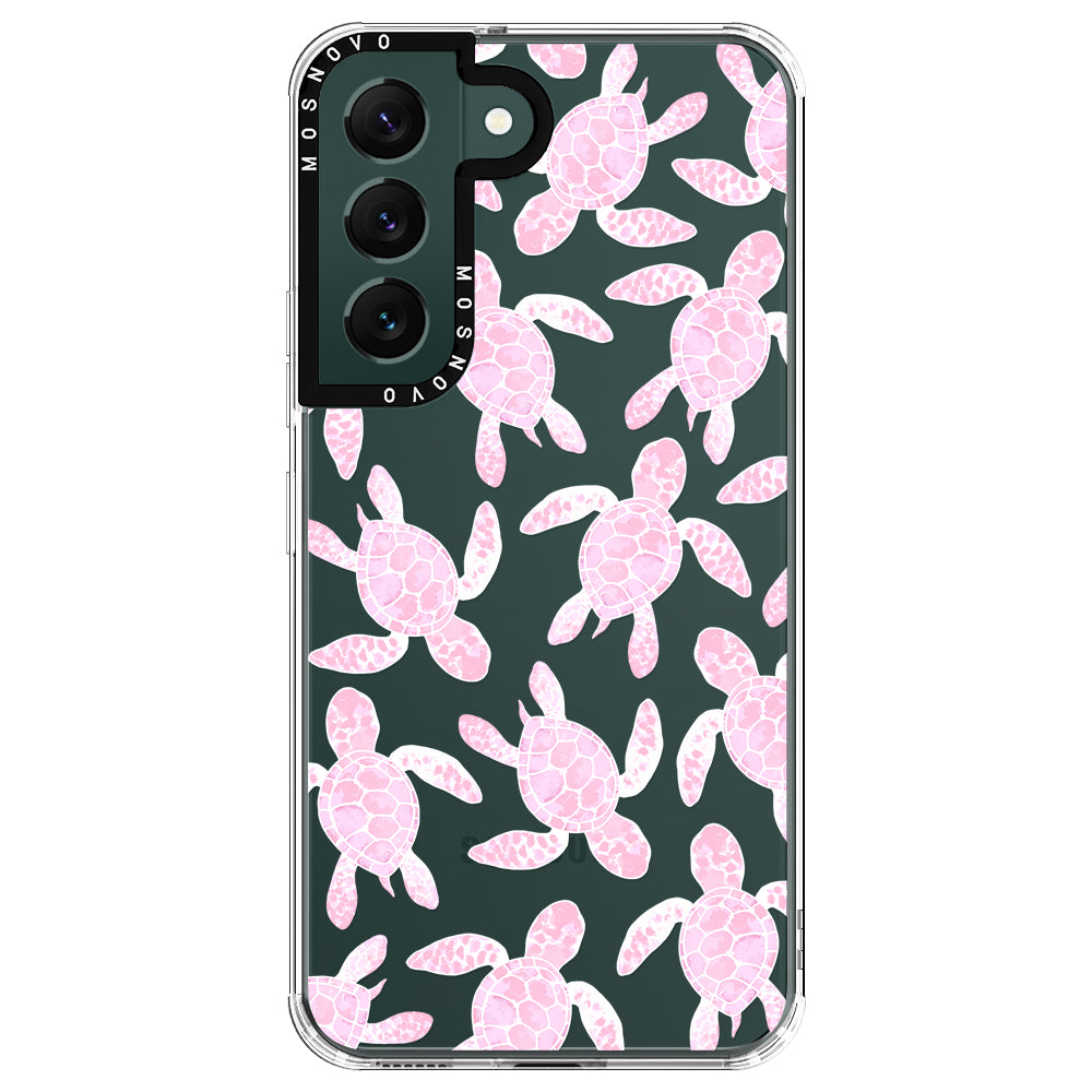 Pink Turtle Phone Case - Samsung Galaxy S22 Case