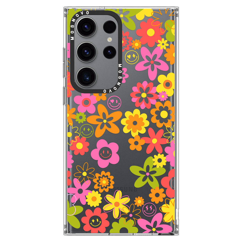 70's Groovy Floral Phone Case - Samsung Galaxy S23 Ultra Case