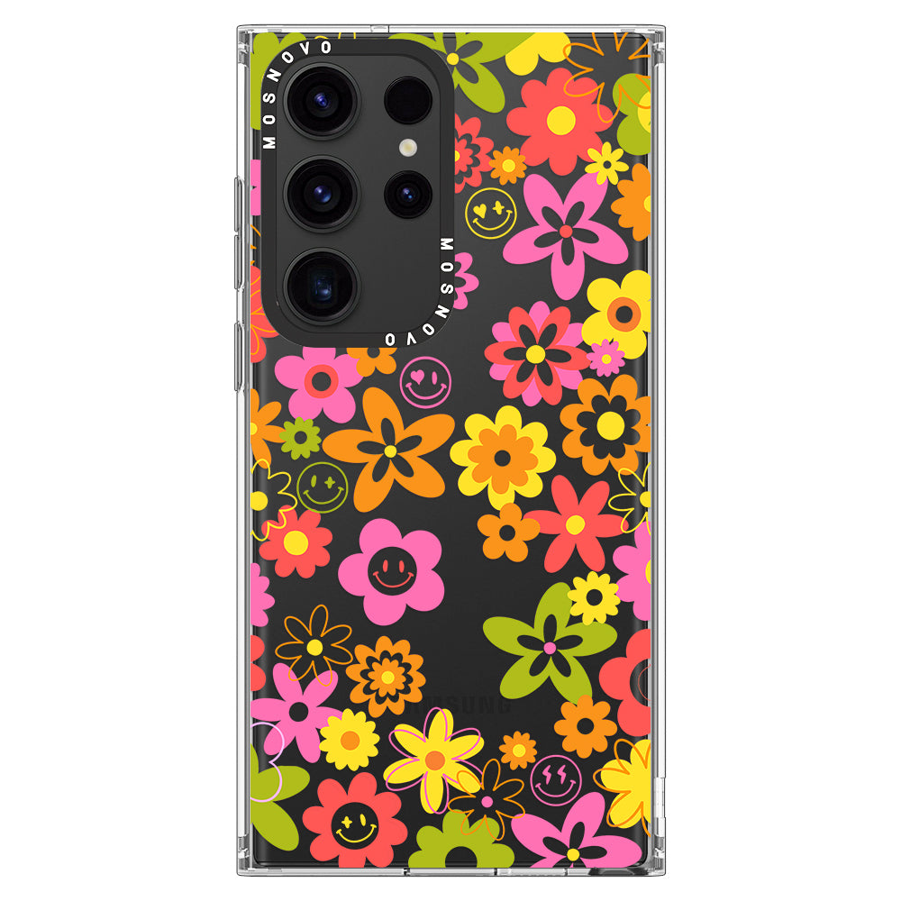 70's Groovy Floral Phone Case - Samsung Galaxy S23 Ultra Case
