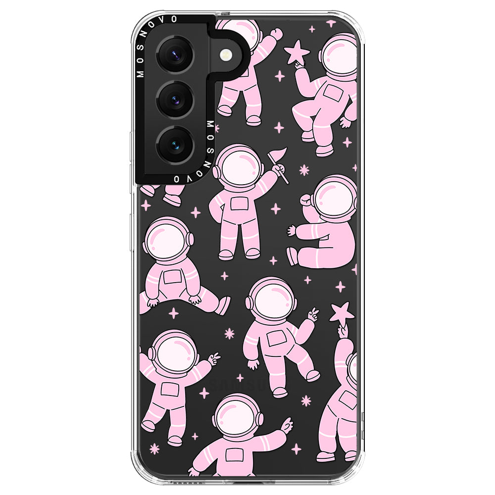 Pink Astronaut Phone Case - Samsung Galaxy S22 Plus Case