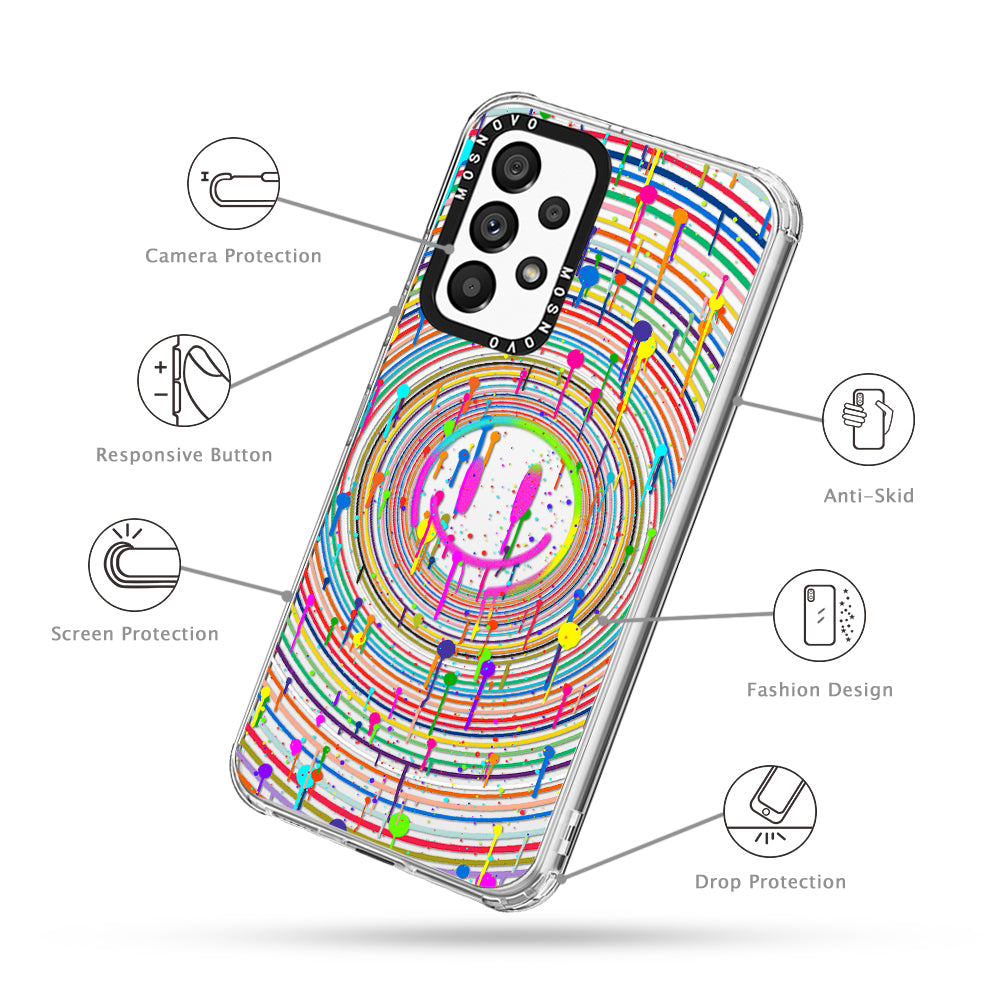 Dripping Smile Art Phone Case - Samsung Galaxy A53 Case