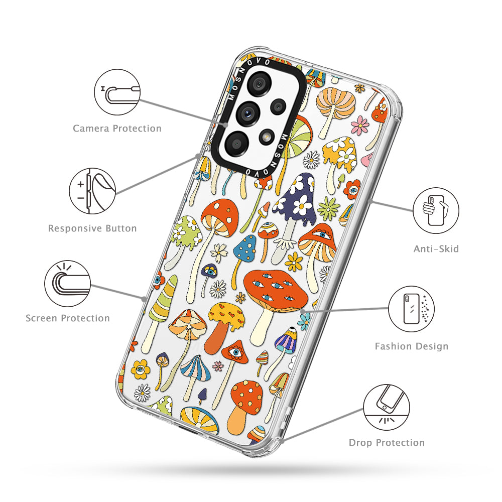 Mushroom Art Phone Case - Samsung Galaxy A53 Case