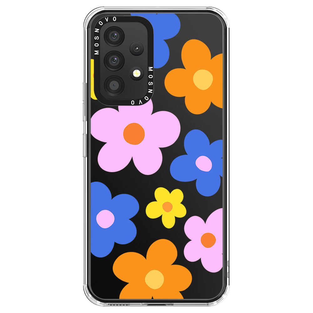 60's Groovy Flower Phone Case - Samsung Galaxy A53 Case