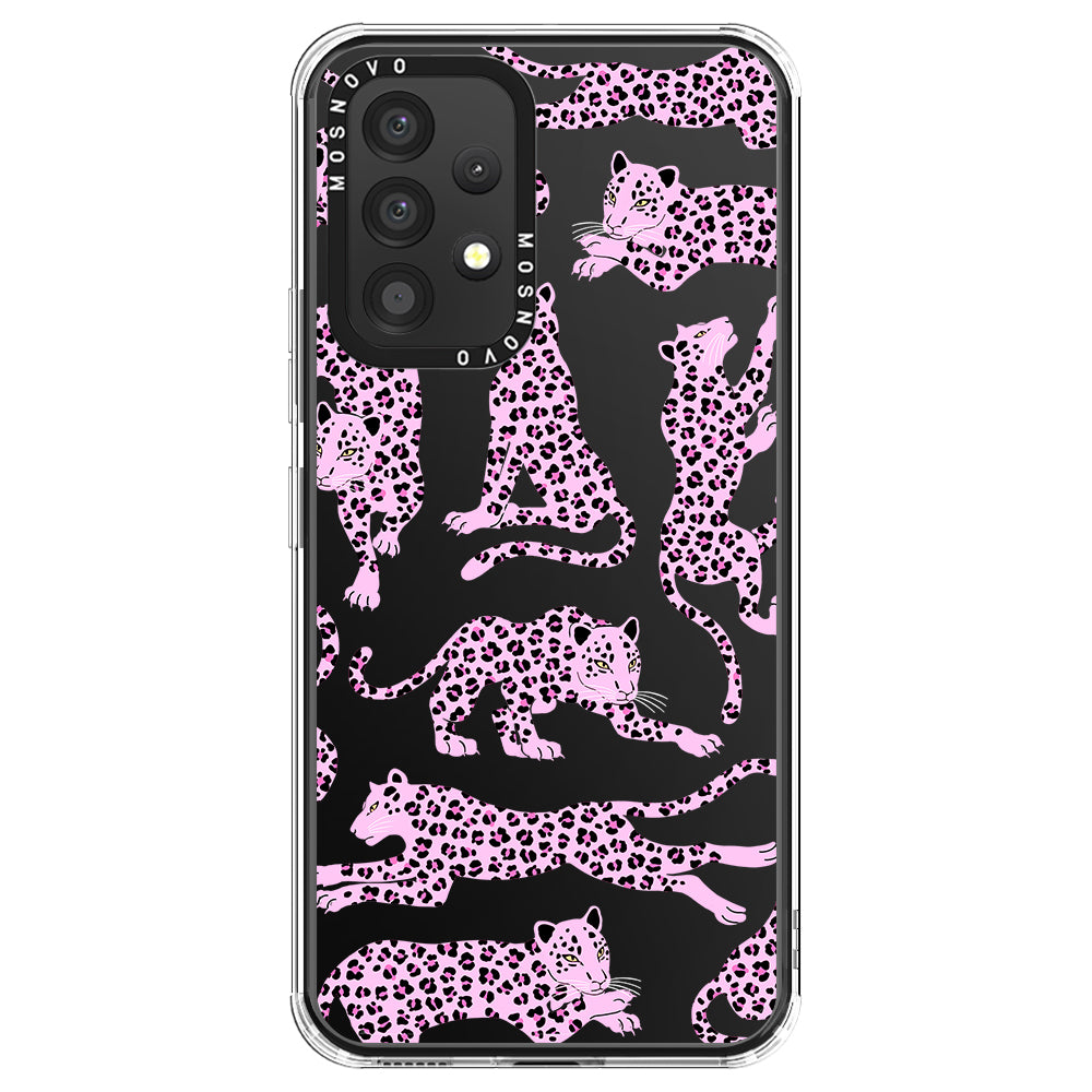 Pink Leopard Phone Case - Samsung Galaxy A53 Case
