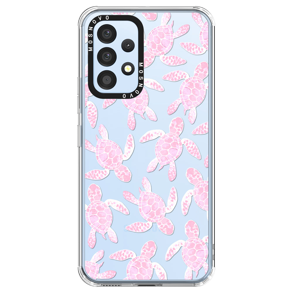 Pink Turtle Phone Case - Samsung Galaxy A53 Case