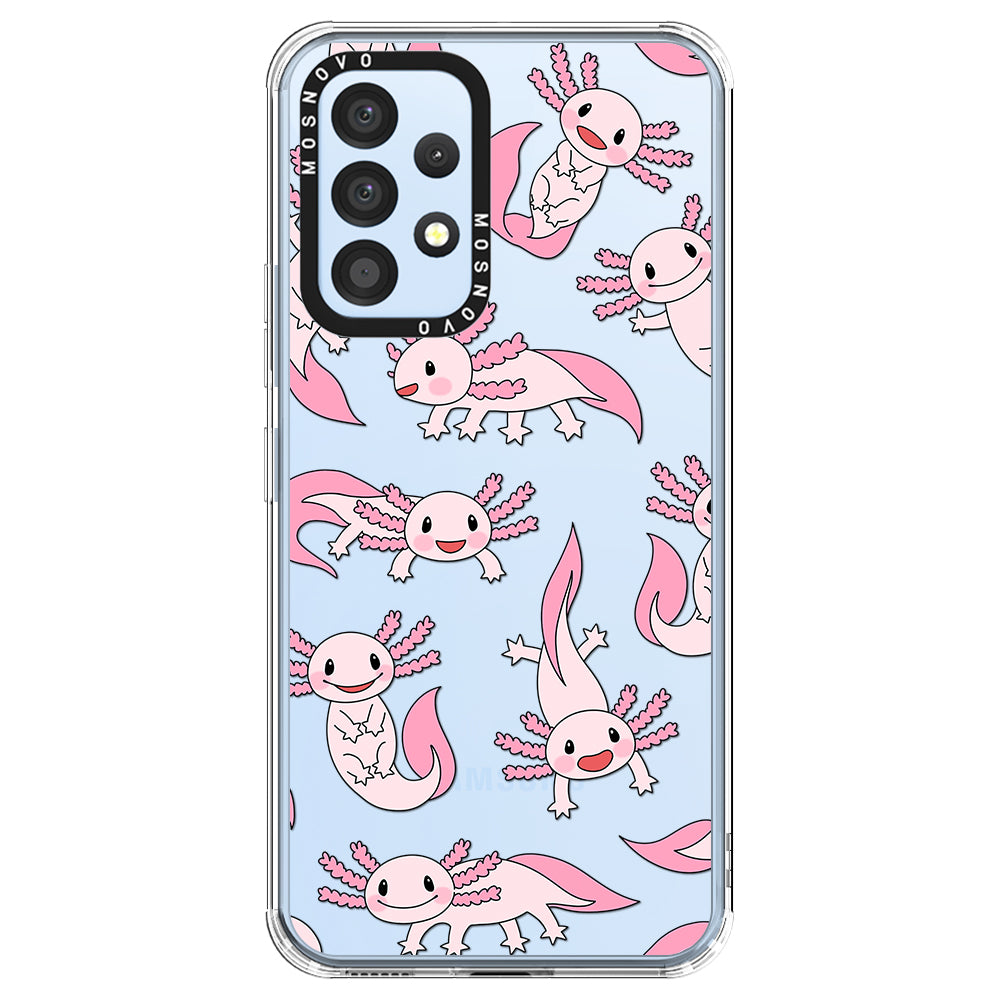 Pink Axolotl Phone Case - Samsung Galaxy A53 Case
