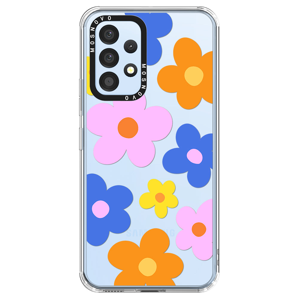 60's Groovy Flower Phone Case - Samsung Galaxy A53 Case