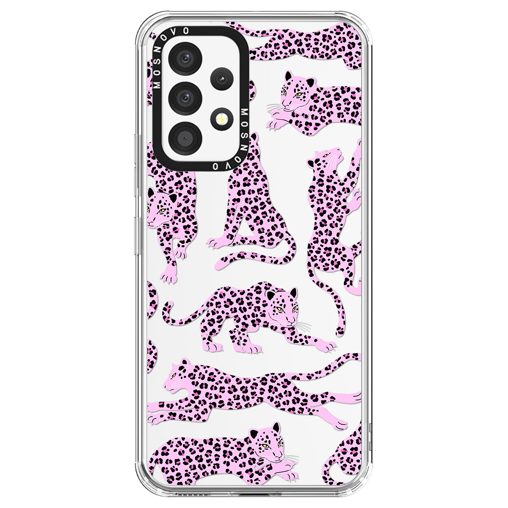 Pink Leopard Phone Case - Samsung Galaxy A53 Case
