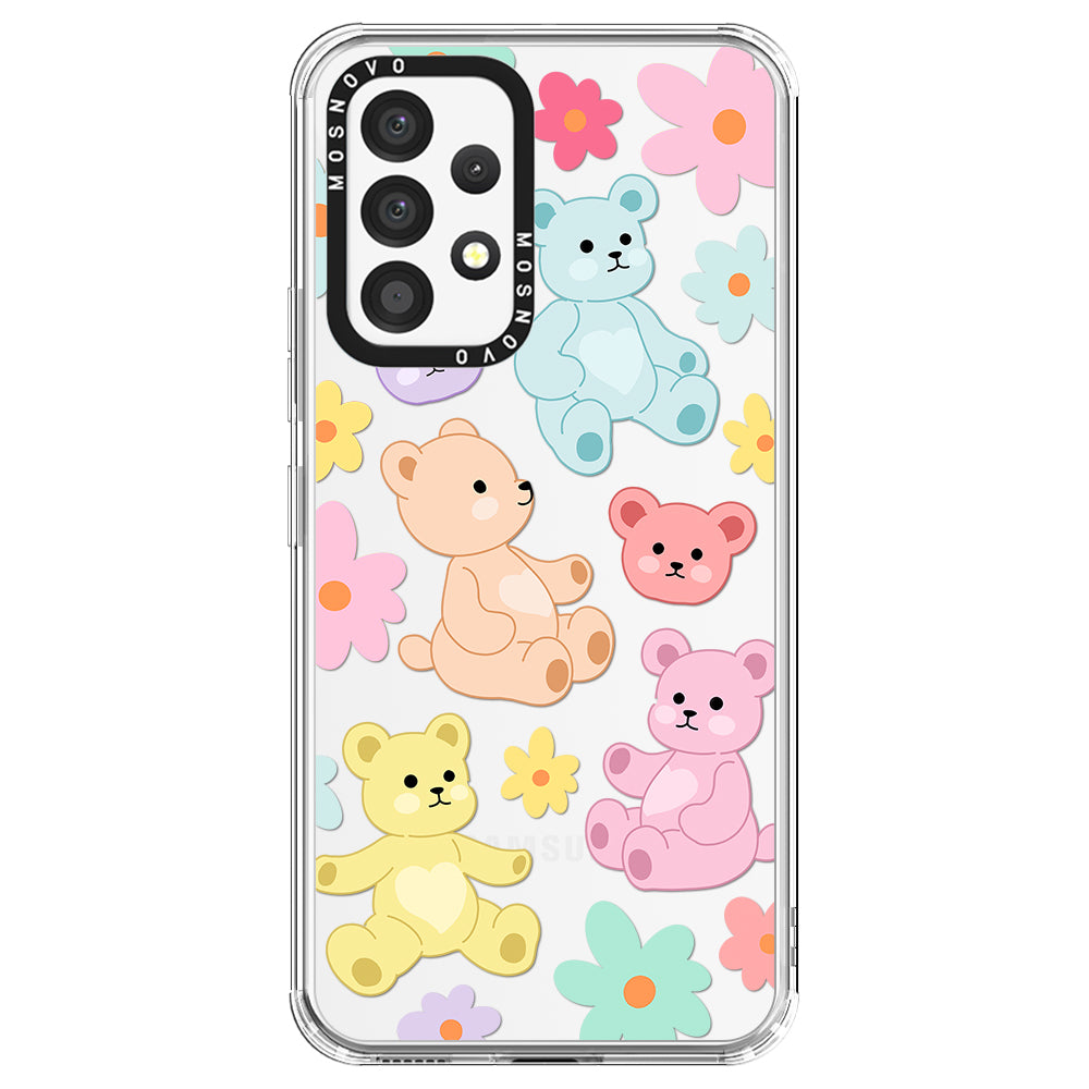 Cute Teddy Bear Phone Case - Samsung Galaxy A53 Case