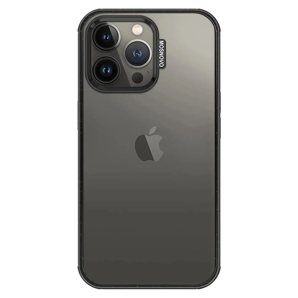 Custom Photo iPhone 13 Pro Case Clear Black ShockStone