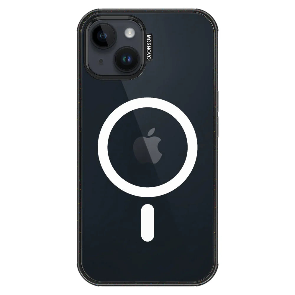 Custom Photo iPhone 13 Case Clear Black ShockStone With MagSafe