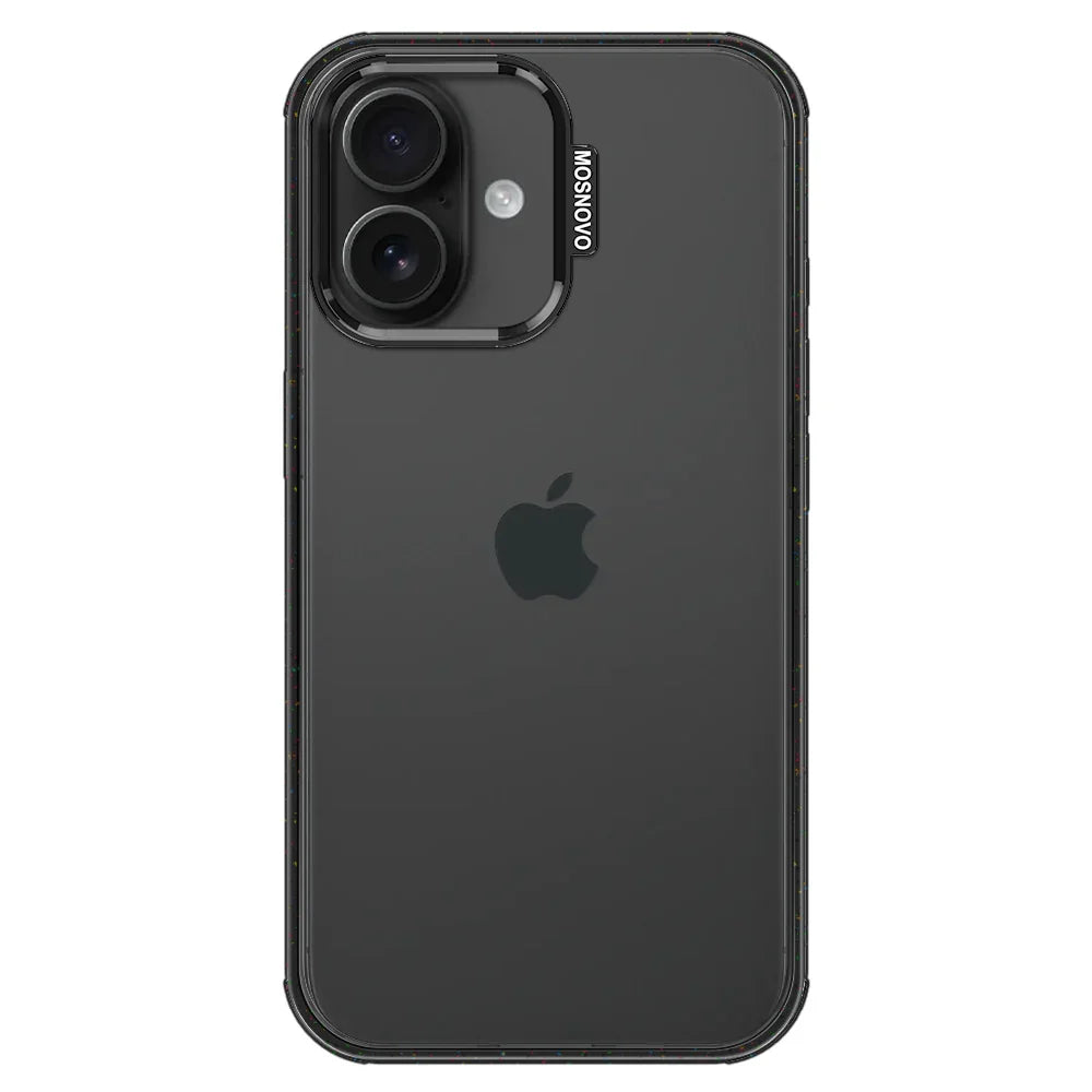 Custom Photo iPhone 16 Case (Copy) Clear Black ShockStone