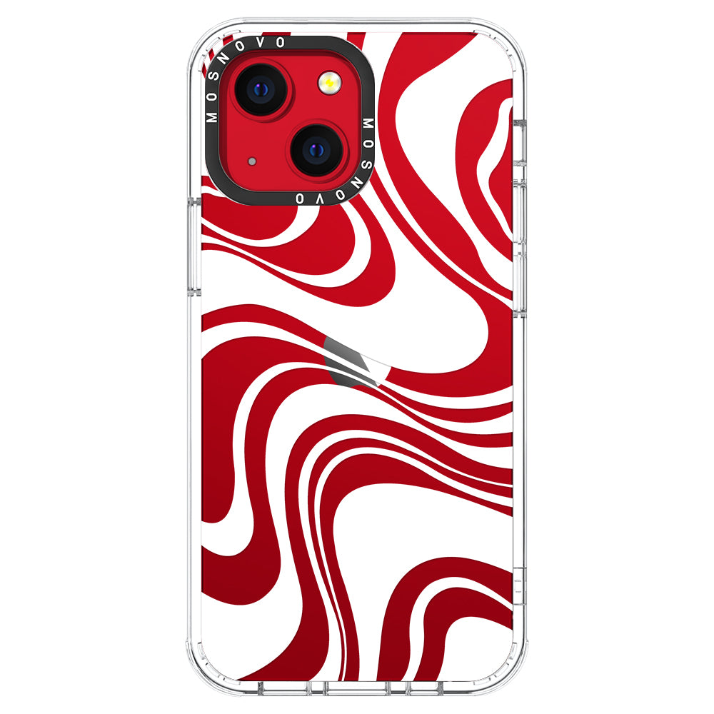 White Swirl Phone Case - iPhone 13 Mini Case