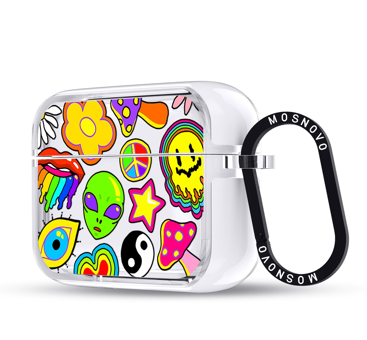 Hippie Rainbow Face Love Airpods Pro 3 Case