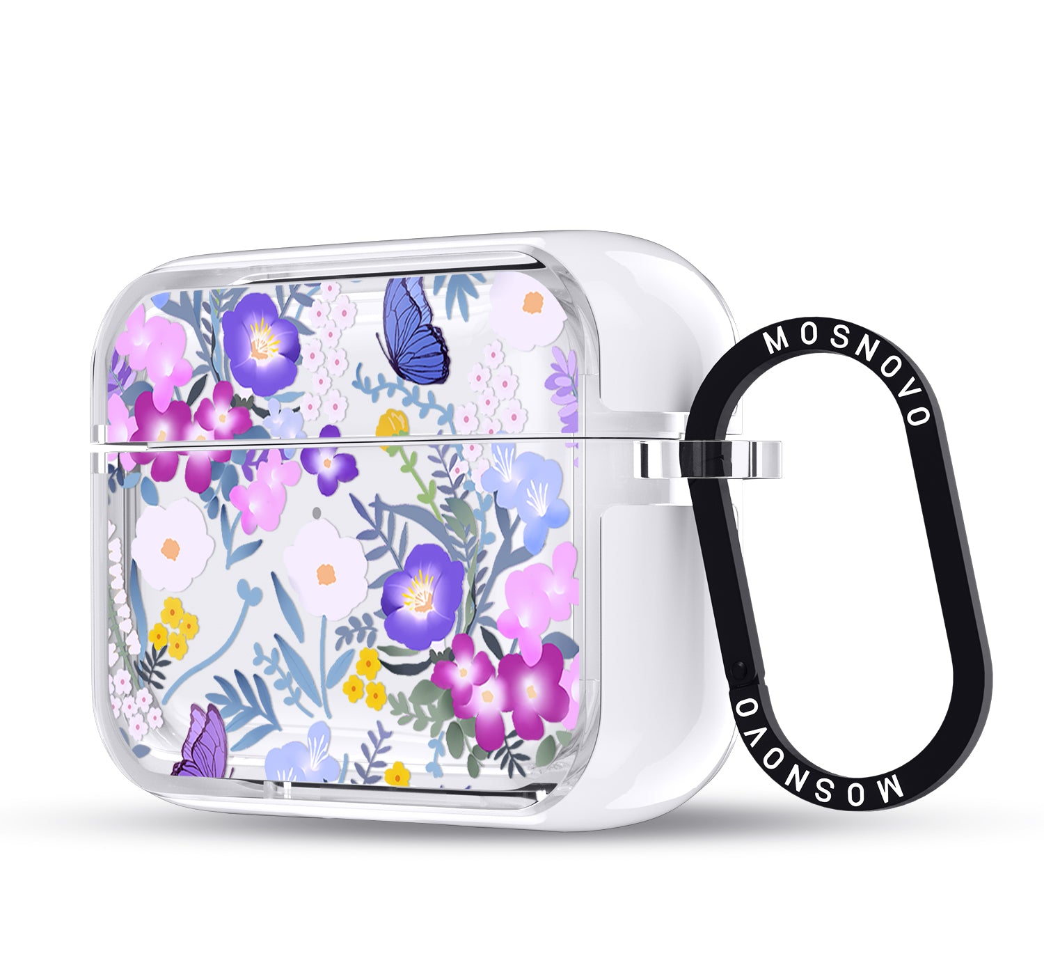 Purple Peri Nemophila Flower Airpods Pro 3 Case
