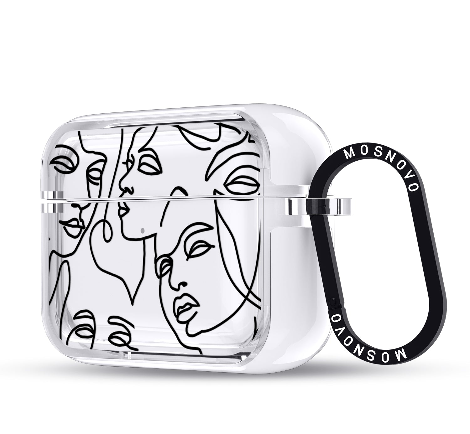 Abstract Face Line Art Airpods Pro 3 Case