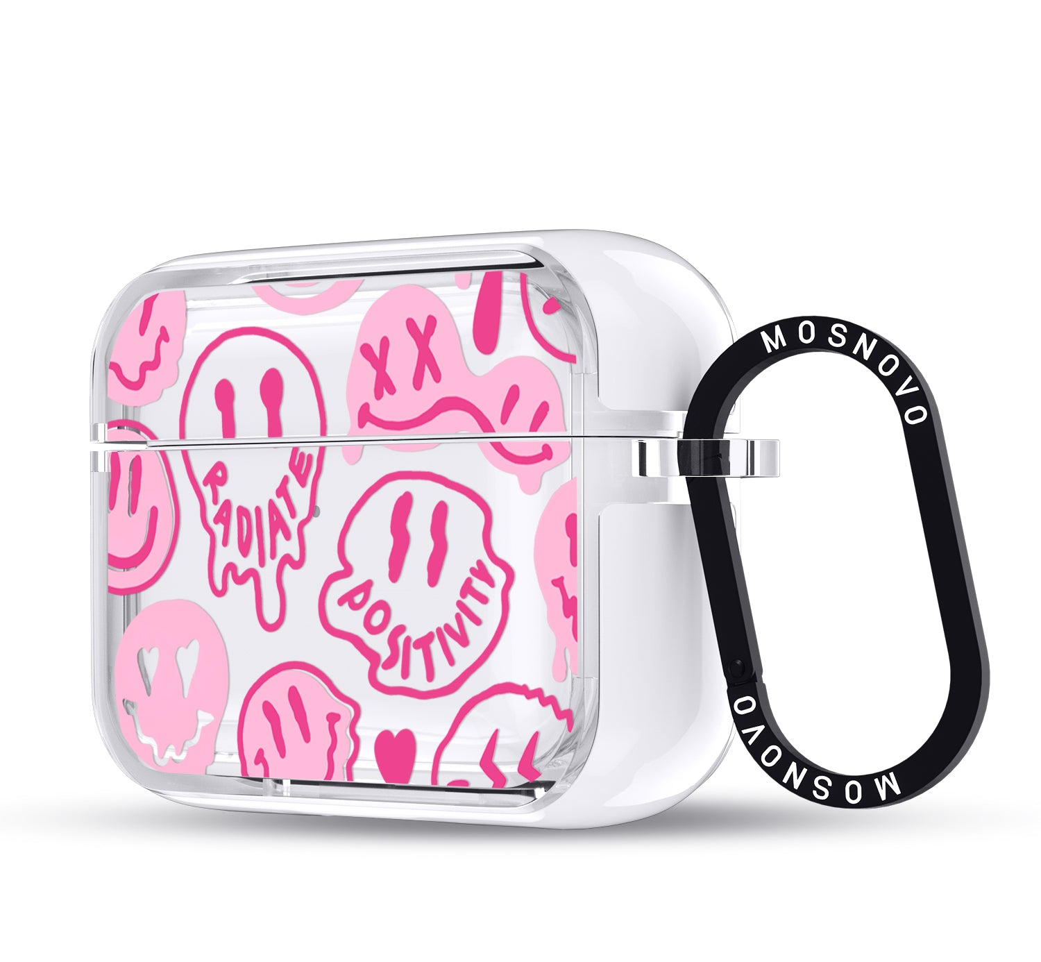 Pink Dripping Smiles Positivity Radiate Face Airpods Pro 3 Case