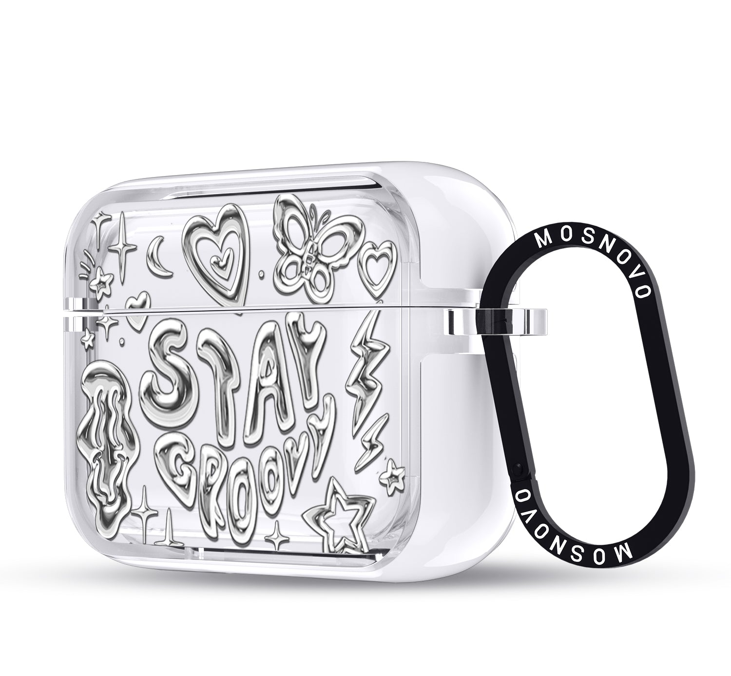 Silver Chrome Art (Flat Print) Airpods Pro 3 Case