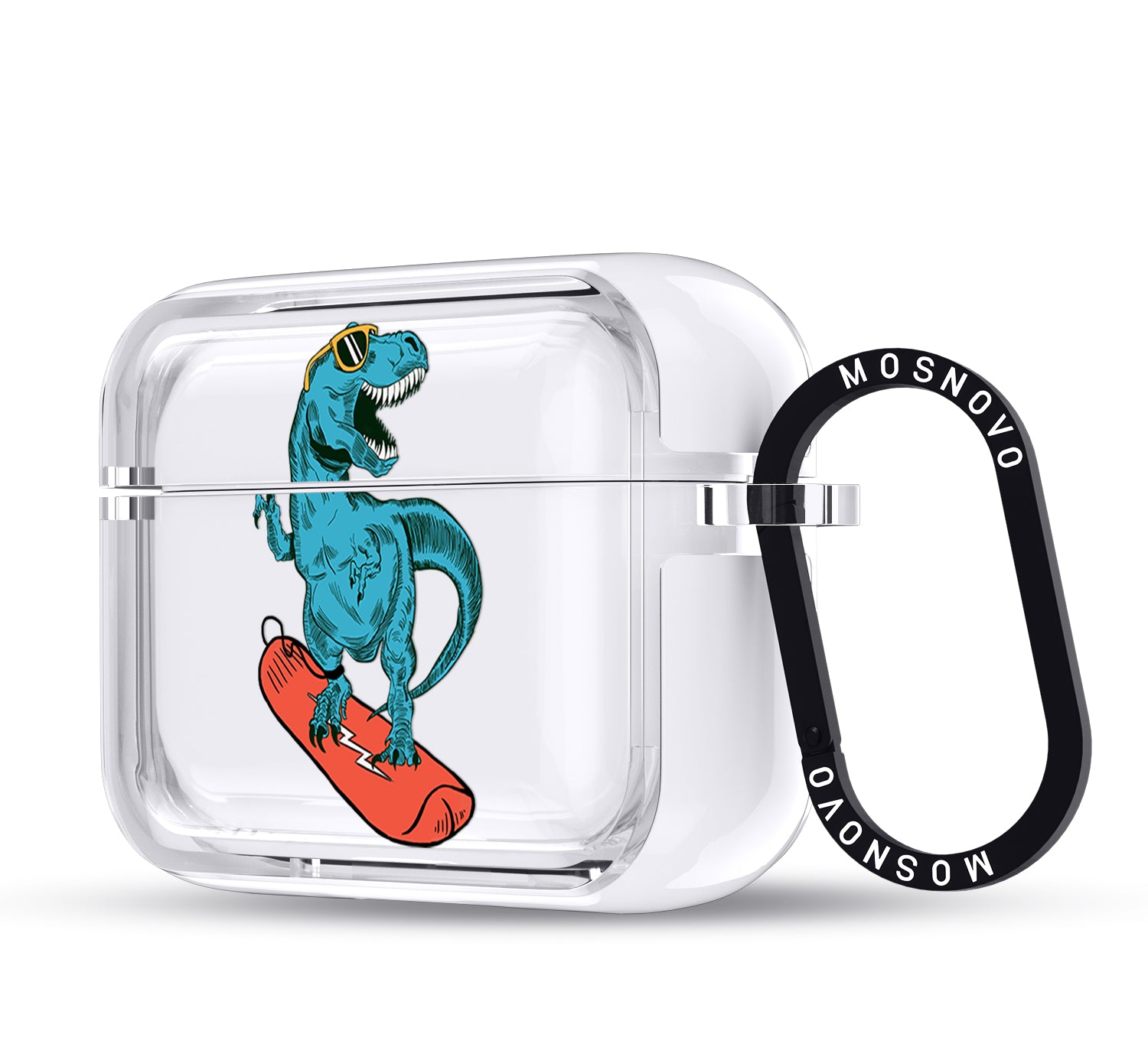 Surfing Dinosaur Airpods Pro 3 Case