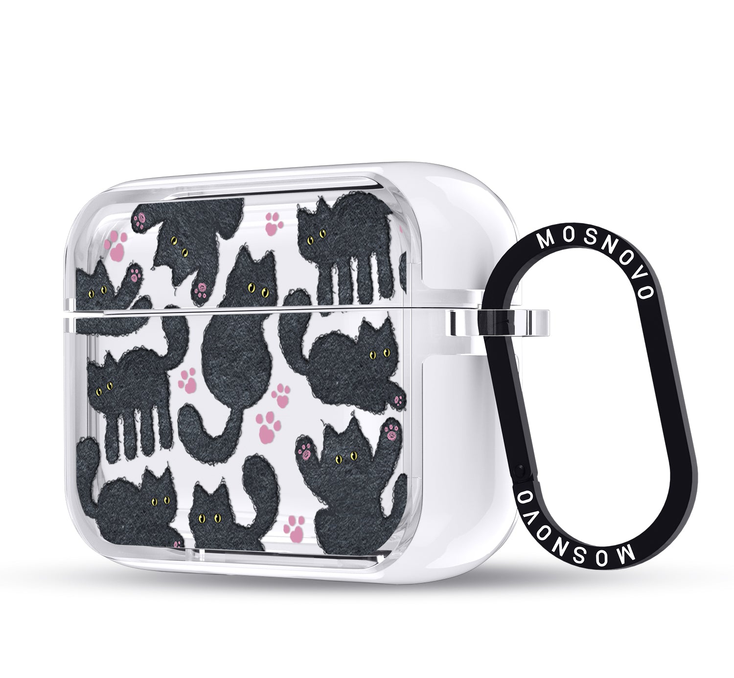 Black Furry Cat Airpods Pro 3 Case