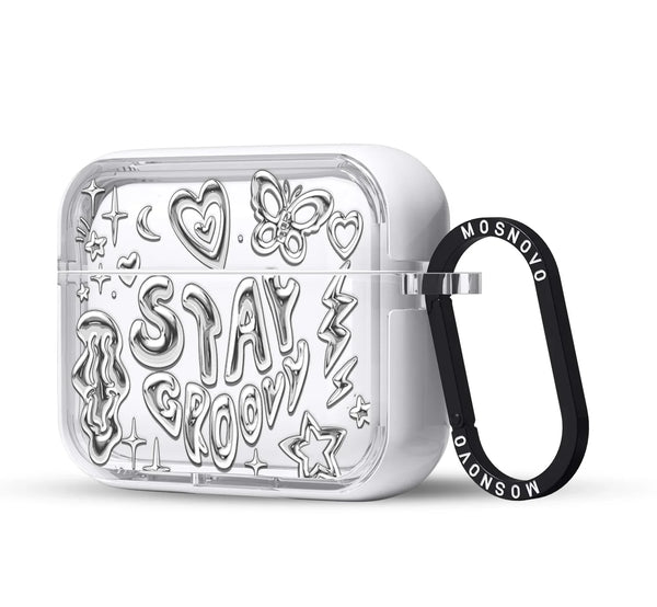 Silver Chrome Art (Flat Print) AirPods Pro 2 Case (2nd Generation