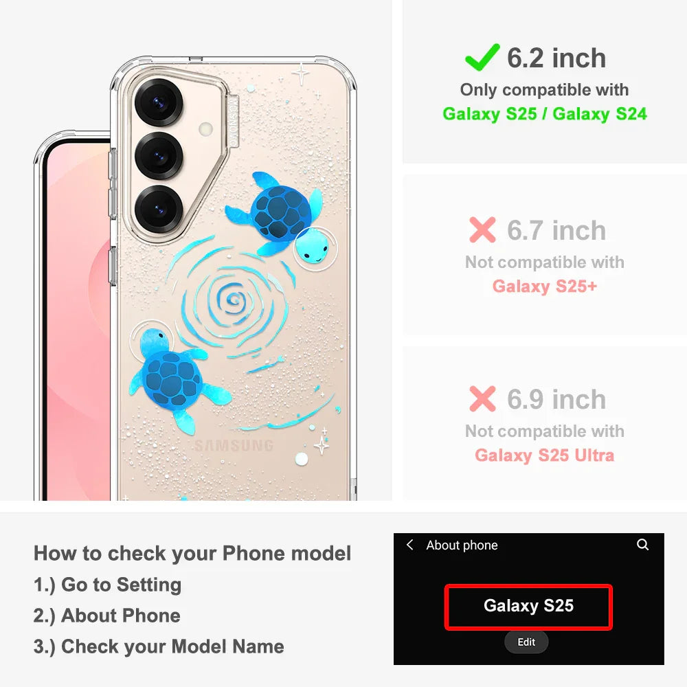 Space Turtle Phone Case - Samsung Galaxy S25 Case