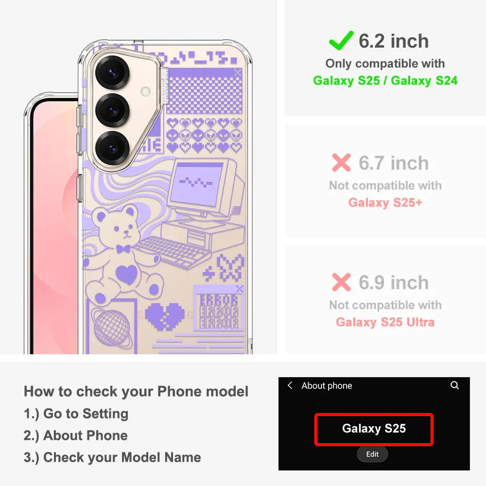 Y2K Aesthetic Phone Case - Samsung Galaxy S24 Case Clear