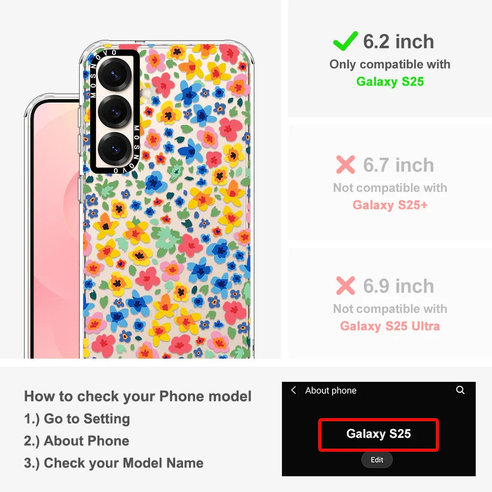 Little Flowers Phone Case - Samsung Galaxy S25 Case