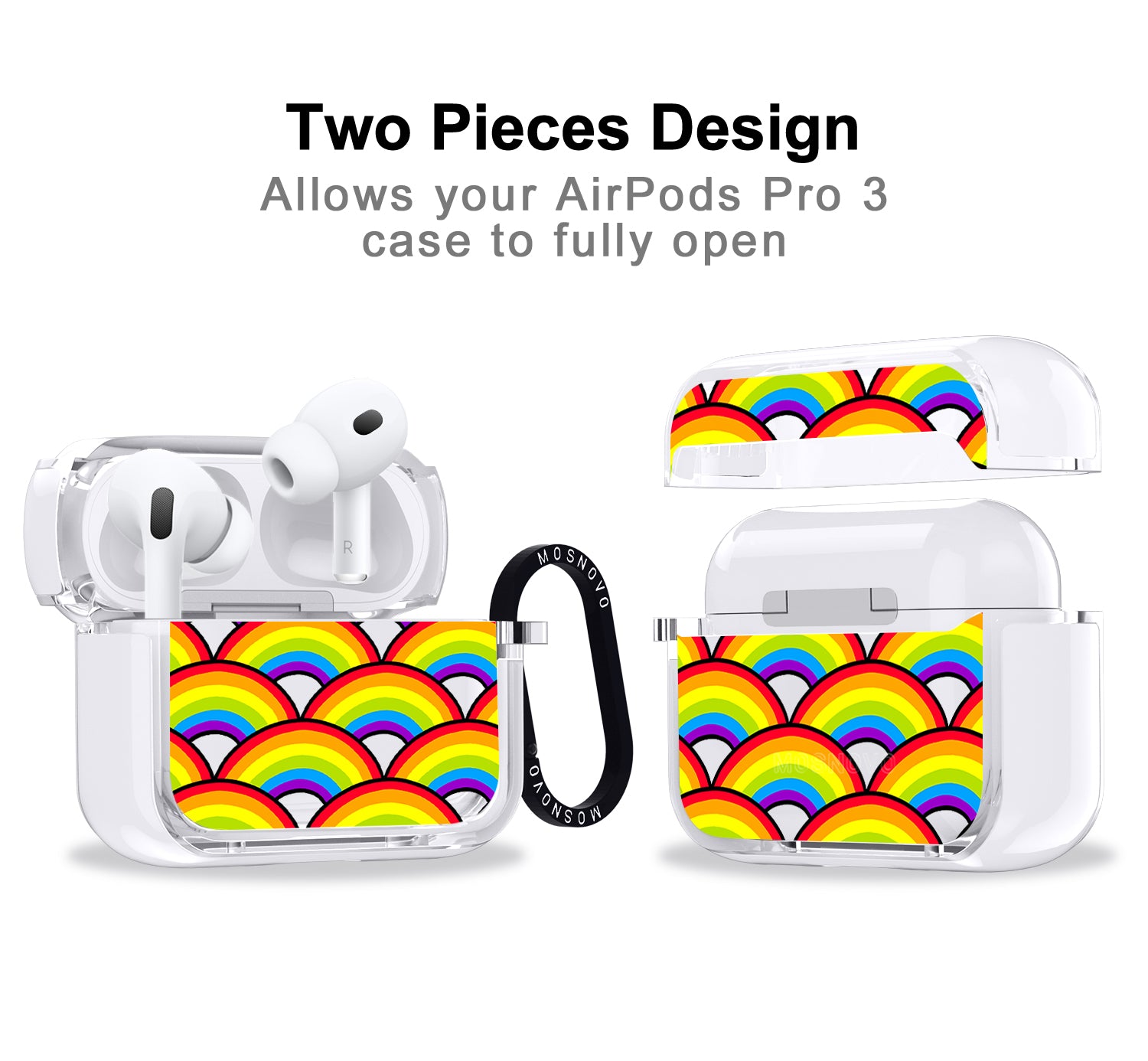Rainbow Waves Airpods Pro 3 Case