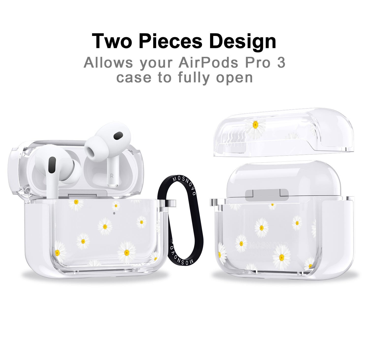 White Daisy Airpods Pro 3 Case