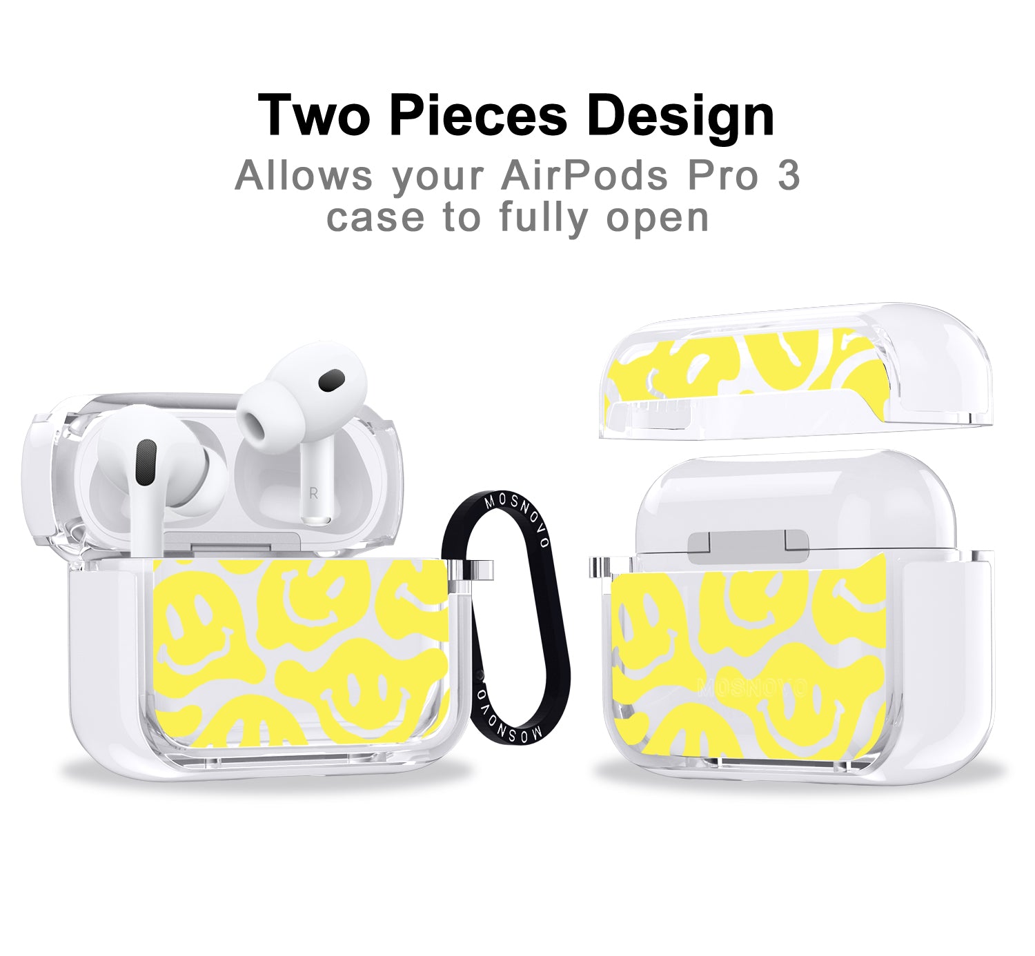 Melted Yellow Smiles Face Airpods Pro 3 Case
