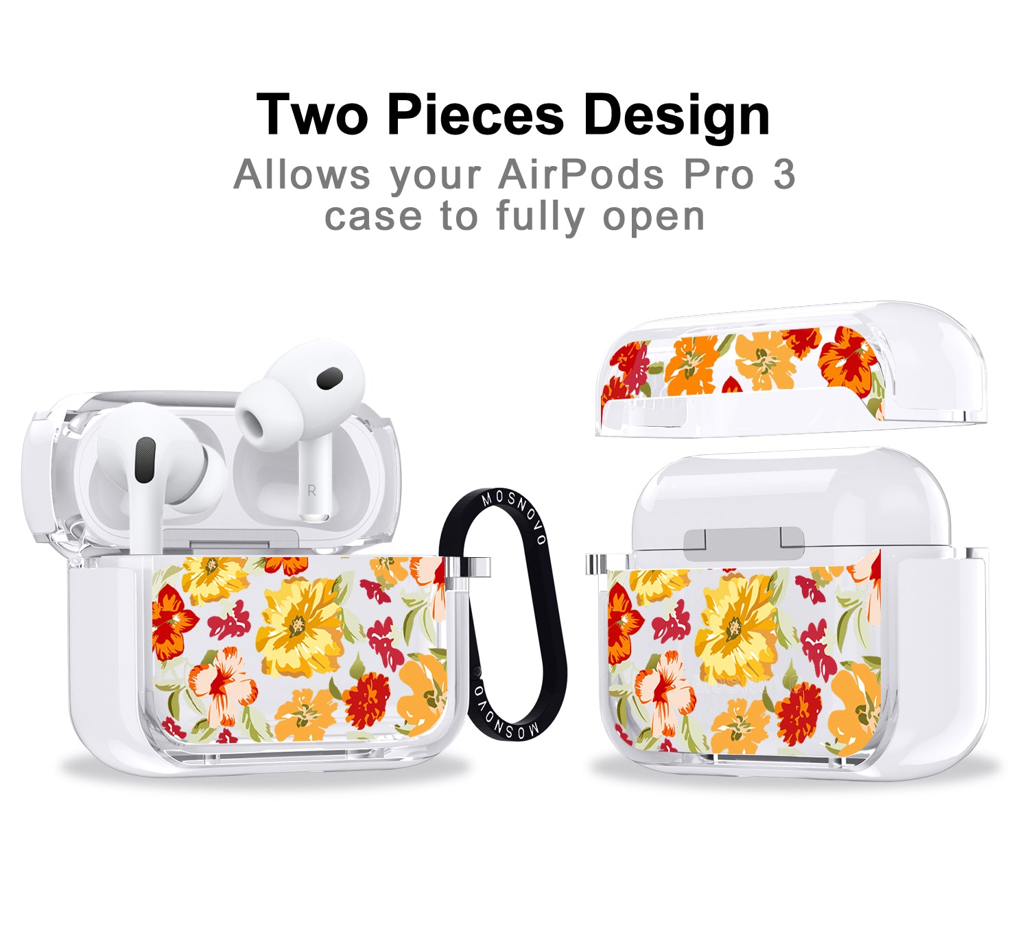 70s Boho Yellow Flower Airpods Pro 3 Case