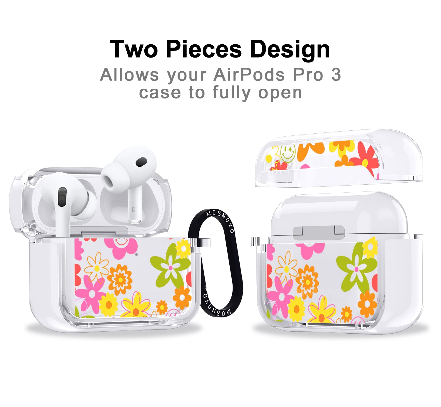 70's Groovy Floral Airpods Pro 3 Case
