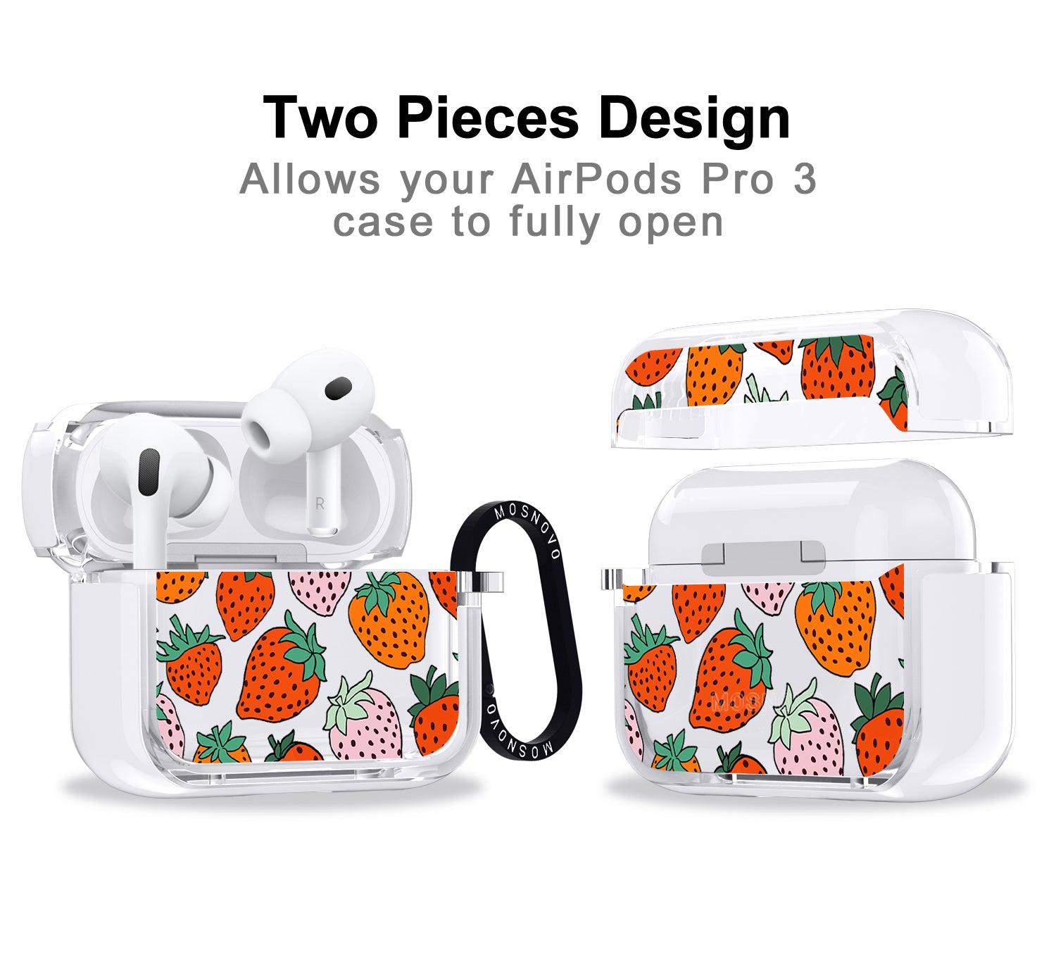 Cute Strawberry Airpods Pro 3 Case