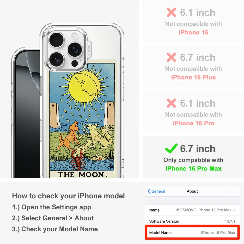 The Moon Phone Case - iPhone 16 Pro Max Case Clear With MagSafe