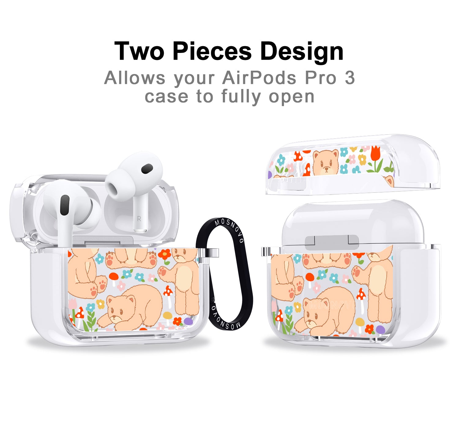 Cute Bear Airpods Pro 3 Case