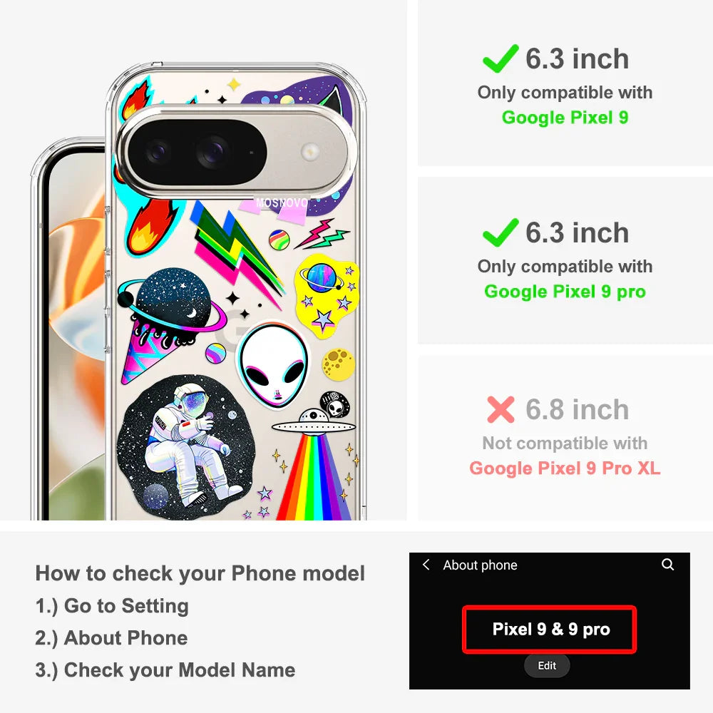 In The Space Phone Case - Google Pixel 9 Pro Case Clear