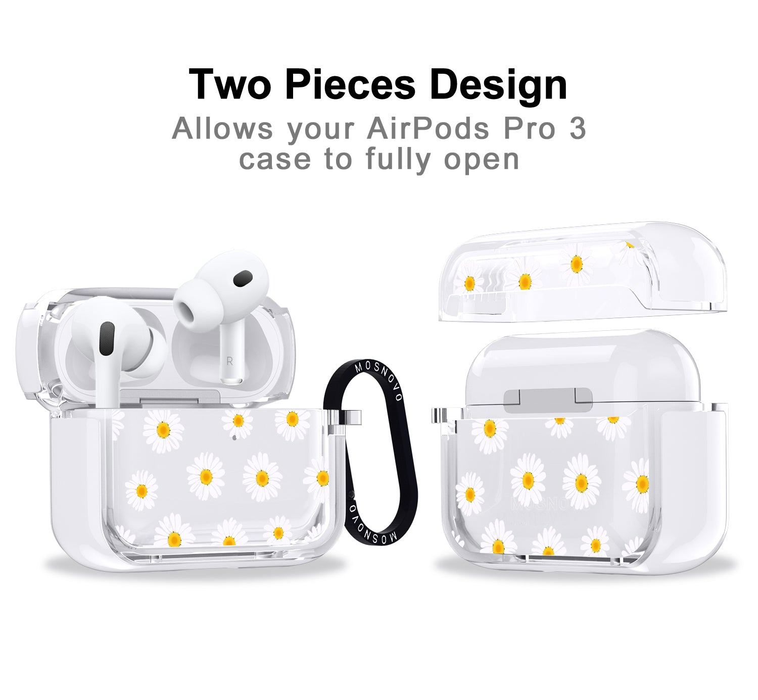 White Daisy Airpods Pro 3 Case