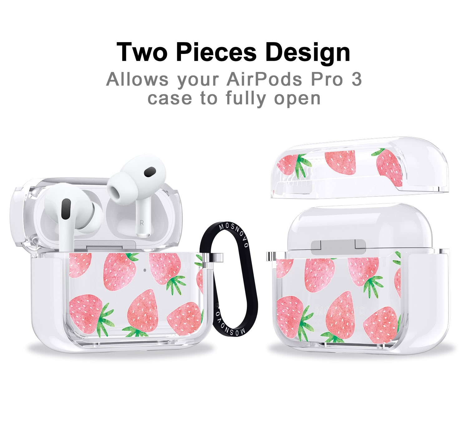 Pastel Strawberry Airpods Pro 3 Case