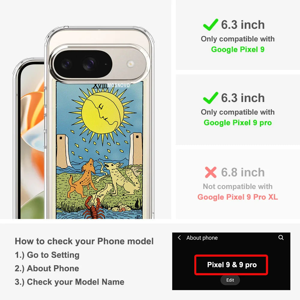 The Moon Phone Case - Google Pixel 9 Case Clear