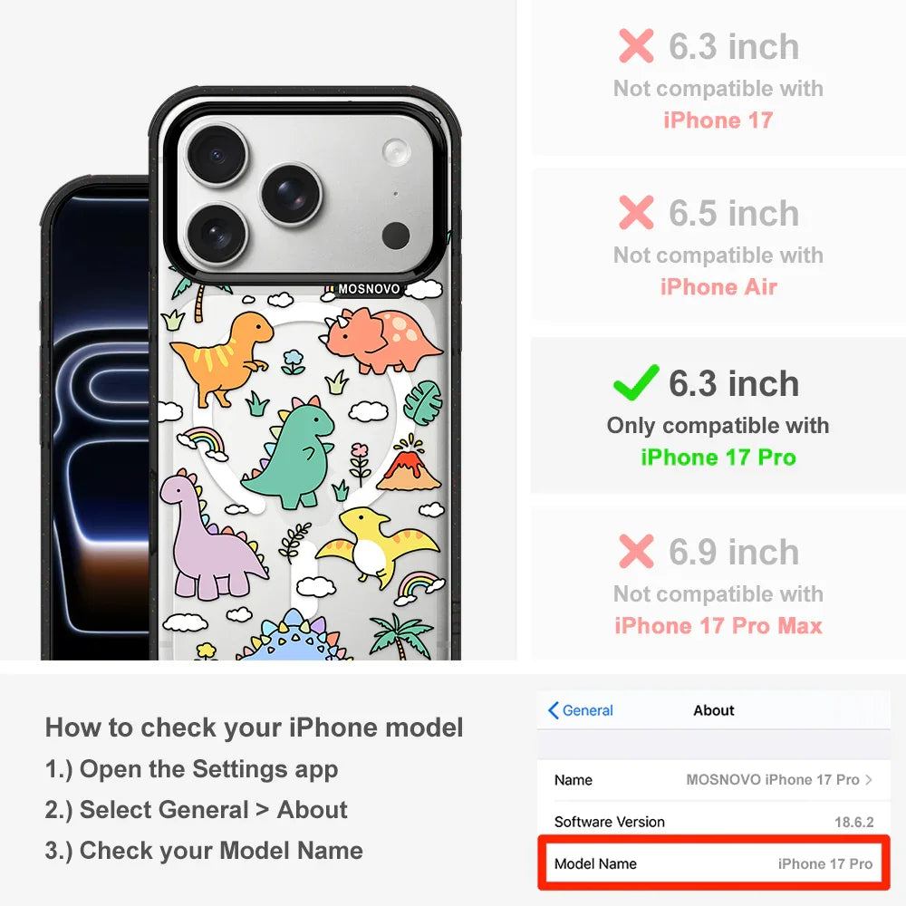 Dinosaur Land Phone Case - iPhone 17 Pro Case