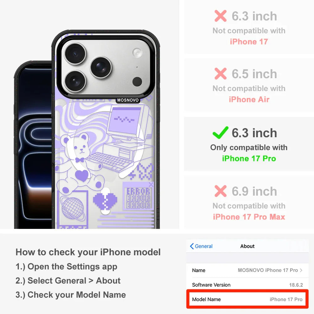 Y2K Aesthetic Phone Case - iPhone 17 Pro Case – MOSNOVO